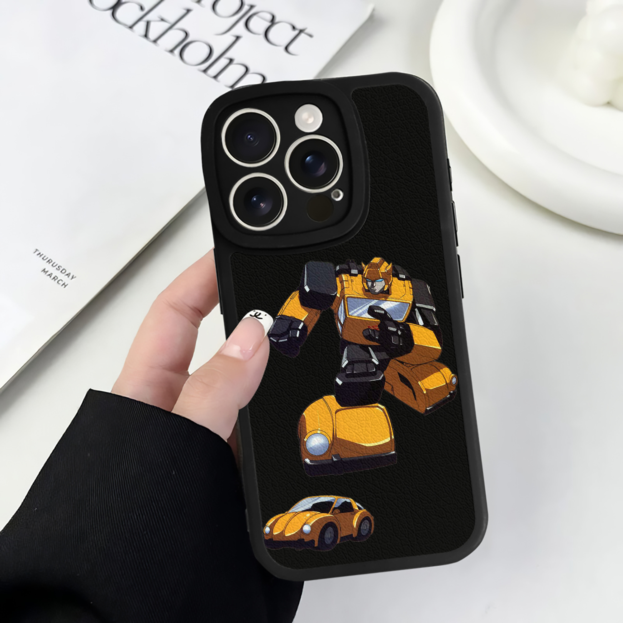 （画像用）  【iPhone 16シリーズ対応】シリコンスマホケース（レザー調） 材質：シリコン